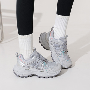 KX216 LYKU Baskets de course décontractées respirantes pour femmes, baskets de marche épaisses en maille antidérapantes EVERGREEN Printemps Automne Été - Product Image 3