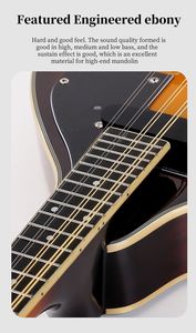 Ventes directes d'usine 26 pouces débutant <span class=keywords><strong>mandoline</strong></span> A4/A5 EQ brillant finition brillante solide épicéa sapele bois populaire pour son <span class=keywords><strong>prix</strong></span> bon marché - Product Image 5