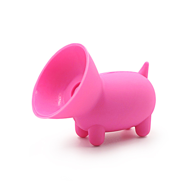 2020 Factory Wholesale Novelty Gifts Cartoon Pig Shape Silicone Sucker Cell Phone Holder with Custom Logo for Multiple Occasions
