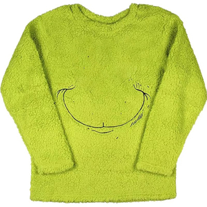 Customized Fleece <strong>Sweatshirt</strong> for Christmas Inspired <strong>Grinch</strong> Who Stole Christmas Sherpa Pullover Sherpa Fleece <strong>Sweatshirt</strong> - Product Image 5