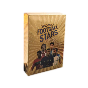 55 Tarjetas Coleccionables de Estrellas del Fútbol Mundial, Tarjetas de Jugadores de Fútbol con Lámina Dorada - Product Image 3