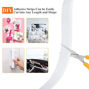 Custom Size 20mm 25mm 30mm 38mm 50mm Velcroes Soft <b>Hook</b> and Loop Tape <b>Adhesive</b> Feature for Cable Tie and Watch Band Use - Product Image 3