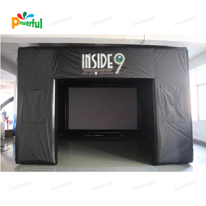 इनडोर घर पिछवाड़े Inflatable गोल्फ मार पिंजरे Inflatable गोल्फ अभ्यास सिम्युलेटर कमरे उच्च प्रभाव के साथ स्क्रीन - Product Image 2