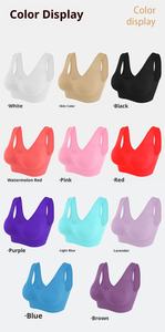 Frauen grenz überschreitende Doppels ch ichten Nahtloser Yoga-BH Kleine Gruppe Drahtloser Yoga-BH <span class=keywords><strong>Ahh</strong></span> Genie <span class=keywords><strong>Bra</strong></span> - Product Image 6