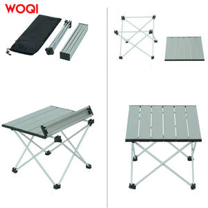 Table de camping pliable Woqi en aluminium 41x34,5 cm, table de pique-nique portable pour extérieur et plage avec sac de transport - Product Image 5
