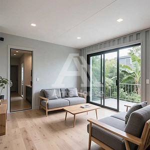 Casa Prefabricada Certificada en Australia de 40 Pies, Compra en Fábrica China, Casa Contenedor de Envío, Villa Portátil de Acero con Solárium y Paredes de Cristal - Product Image 4