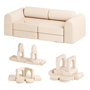 โซฟาเด็กแบบโมดูลาร์หุ้มกำมะหยี่สำหรับเด็กอายุ 3 ปีขึ้นไป - Product Image 5