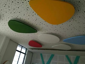 Carreau de plafond en fibre de verre d'<span class=keywords><strong>isolation</strong></span> acoustique panneau de plafond acoustique <span class=keywords><strong>pour</strong></span> la décoration - Product Image 4