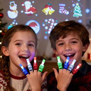 Prix d'usine, vente en gros, 5 pièces, anneaux de projection de dessins animés, lumières LED, jouets lumineux pour enfants, anneaux de projecteur lumineux dans le noir - Product Image 4