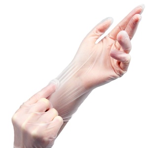 Gants en poudre sans latex pour la fabrication d'aliments Gants en <span class=keywords><strong>vinyle</strong></span> <span class=keywords><strong>rose</strong></span> - Product Image 2