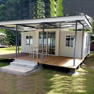 บ้านจิ๋วขนาด20 30 40ft บ้านทรงแบนราบดีไซน์ใหม่หรูหราหลังคาเอียงได้พร้อม2 3 4ห้องนอน