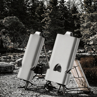 Sifflet double à trois tubes en aluminium Pioneer EDC Factory Stock 5,2x2,5x1,7cm pour outils EDC, camping portable et survie en extérieur