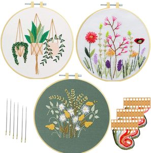 Bordado principiante Kits para adultos niños <span class=keywords><strong>Cruz</strong></span> puntada <span class=keywords><strong>Kit</strong></span> <span class=keywords><strong>de</strong></span> iniciación con patrón <span class=keywords><strong>de</strong></span> estampado bordado - Product Image 1
