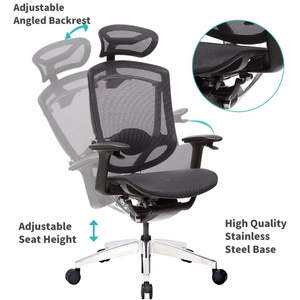 Mige Furniture Black Color Luxury All Mesh Lifting Reclining Swivel Modern Ergonomic <b>Desk</b> Boss Executive Office Chair - Product Image 5
