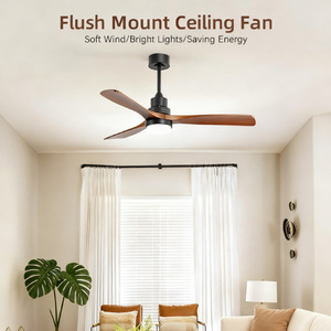 <b>Ceiling</b> Fan With <b>Light</b> 3 Blades Wood DC Motor <b>Remote</b> <b>Control</b> Outdoor Indoor Use - Product Image 3