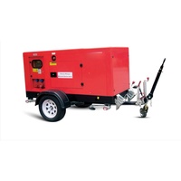 Générateur diesel silencieux sur remorque 150 kW/165 kW 188 kVA 50 Hz triphasé 4 fils, moteur SDEC 6HTAA6.5-G33, usage industriel, commercial et domestique