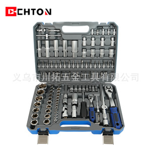 Juego de Herramientas Chton de 108 Piezas, Llave de Trinquete de 1/2 Pulgada, Kit de Reparación Combinado, Acero al Cromo Vanadio - Product Image 1