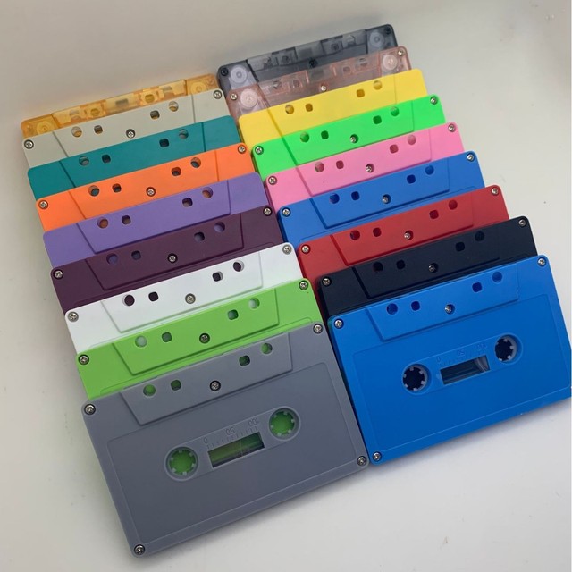 Vibrant Color Transparent Blank Cassette Tape High Quality Recording Media Retro Music Collection