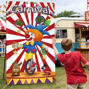 เกมโยนรับลูกบอลตัวตลกงานรื่นเริงซงฟา สำหรับเด็กและผู้ใหญ่ เต็นท์กลางแจ้ง วัสดุพลาสติก <span class=keywords><strong>ภาษา</strong></span>อังกฤษ สวนสนุก - Product Image 3