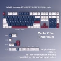 Keycaps de clavier mécanique PBT Black Spade, personnalisés, rétroéclairés, triple réflecteur, petit ensemble complet de keycaps, pour le marché de détail