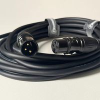 Câble audio XLR Meiqi XLR-05-BK de 5 mètres pour studio d'enregistrement et utilisation audio professionnelle en direct
