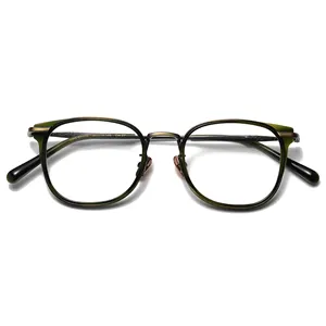 Figroad2024新しいメタルアンチブルーライトグラスファッションレトロラウンド眼鏡フレーム女性のシンプルな軽量メガネ