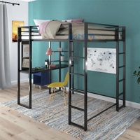 Nouveau Design lit-balançoire Double Queen avec bureau, en acier, robuste et de bonne qualité