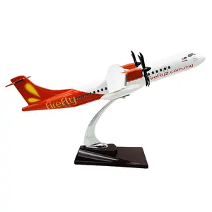 OEM kustom Polyresin 55cm Malaysia penumpang Souvenir Model besar pesawat pembawa Model Atr 72 pesawat