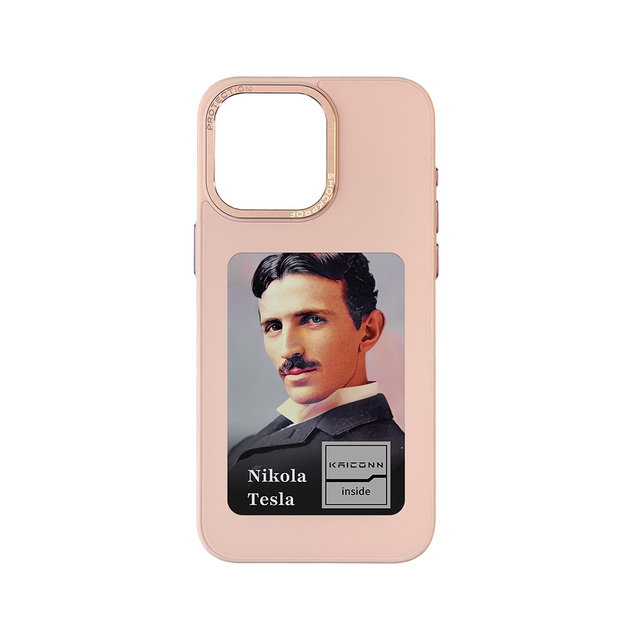 New Designer Luxury NFC DIY Smart E Ink Screen Display Mobile Phone Cases Cover for Fundas iphone 16 15 Promax case 14 13
