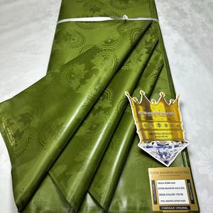 Tissu Jacquard Brocard <span class=keywords><strong>Super</strong></span> Fanga Bazin Riche en Coton pour Robes <span class=keywords><strong>Boubou</strong></span> – Vente en Gros - Product Image 2