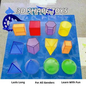 Juguetes Geométricos 3D Sólidos de 12 Formas, Juguetes Educativos Matemáticos Desmontables para Ciencias y Matemáticas - Product Image 2