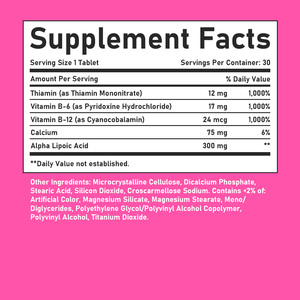 Tabletas de Vitamina B Personalizadas OEM con Ácido Alfa Lipoico, Ayudan a Apoyar la Salud Inmunológica, el Metabolismo Energético, Suplemento Vitamínico - Product Image 6