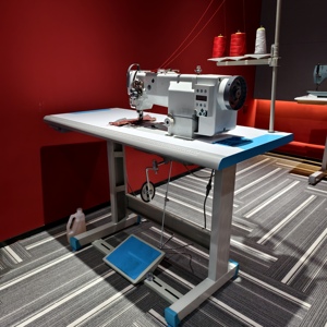 Máquina de Coser Industrial JUKKY JK-4420D de Doble Aguja <span class=keywords><strong>con</strong></span> Accionamiento Directo y Alimentación Compuesta para Trabajo Pesado, <span class=keywords><strong>con</strong></span> <span class=keywords><strong>Mesa</strong></span> - Product Image 6