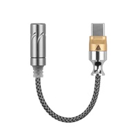 Adaptateur de casque QKZ-TC MAX Pro DAC Chip Dongle Type-C vers prise jack 3,5 mm, câble audio HiFi sans perte 24 bits/96 kHz, longueur de câble 12 cm