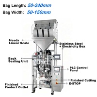 Machine d'emballage automatique VFFS pour sachets de chips et snacks avec fonction multi-usages et servo