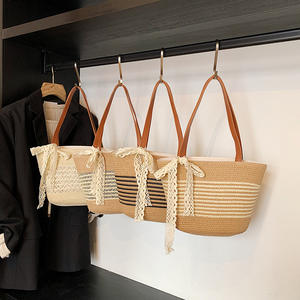 ¡Novedad de 2025! Bolso tejido de paja de gran capacidad, bolso de playa, bolso de hombro para mujer - Product Image 2