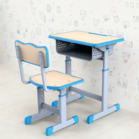 Bureau et chaise d'étudiant au design moderne, réglables en hauteur, meubles scolaires durables pour la maison et le bureau