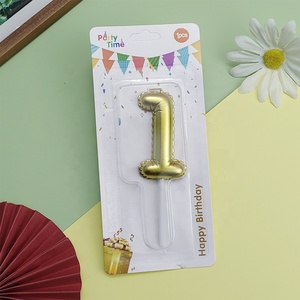 カラフルなバルーン番号キャンドル誕生日キャンドルケーキキャンドルデコレーション0-9 - Product Image 6