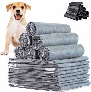 Tapis absorbants pour chiots 60x90cm en carbone activé, 20 pièces, 6 couches, rose, de luxe, pour l'apprentissage de la propreté des chiens, prix de gros usine OEM ODM - Product Image 1