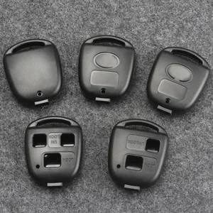 2/3 Buttons Uncut Blade Keyless Remote Car Key Fob Case Replacement for toyota