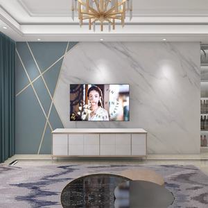 Moderna semplicità TV sfondo pesce pancia bianco murale di marmo carta da parati <span class=keywords><strong>per</strong></span> la decorazione della parete del salotto - Product Image 3