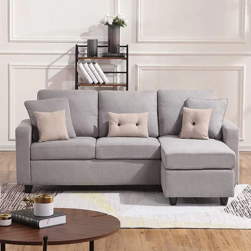 Set Sofa 3 Dudukan Gaya Amerika, Bagian Sofa untuk Ruang Tamu, Set Sofa Lounge Sudut