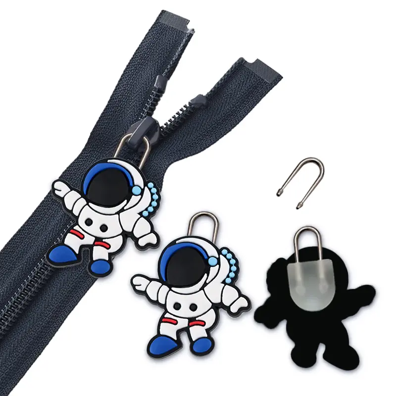 Forma personalizada barata silicone borracha macia pvc 2d 3d zipper pull