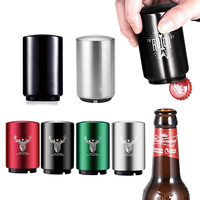 Ouvre-bouteille automatique en acier inoxydable avec récupérateur de capsules magnétique à pression pour vin et bière