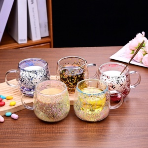 Ly thủy tinh hai lớp chống nóng, ly thủy tinh borosilicate cao cấp, ly uống sữa cà phê ăn sáng, ly uống nước - Product Image 1