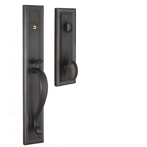 Vente en gros usine de serrures de porte sphériques pour hôtels et appartements de luxe, finition bronze huilé, pour portes intérieures, à verrouillage de confidentialité et de passage - Product Image 2