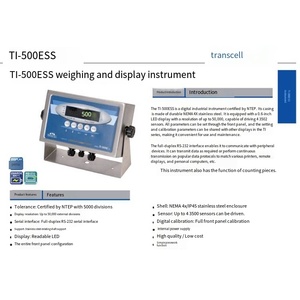 VEIDT Weighing para Básculas de Instrumentos TI-500ESS de American Transcell, Camiones y Aplicaciones TI-1500ESS VEIDT Weighing para América - Product Image 5