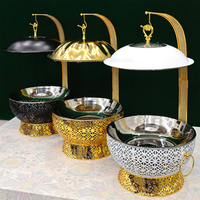 Matériel de restauration XINGPAI, réchauds de luxe pour buffet, chauffe-plats en acier inoxydable, réchaud suspendu avec couvercle