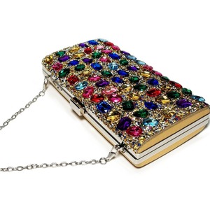 Cross-border Polyester Rhinestone Annual Meeting Dress Holiday <b>Clutch</b> Shoulder Bag Women's Bag Tanjing - Product Image 3