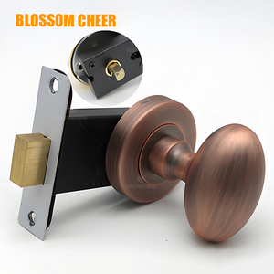 Modern Single Sided Indoor Invisible <strong>Door</strong> Lock Spherical Zinc Alloy <strong>Knob</strong> Ball Handle Easy Installation for Villa Bedrooms - Product Image 2